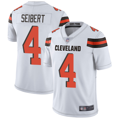 Cleveland Browns Austin Seibert Men White Limited Jersey 4 NFL Football Road Vapor Untouchable